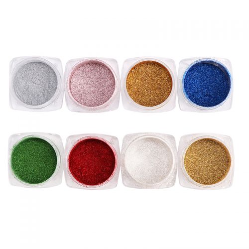 Accessoire ongles - Japonais INS Petit Livre Rouge Nail Art Nacré Shell Poudre Ensemble Net Lunettes Naturelles Glitter Fairy Ref 3438924