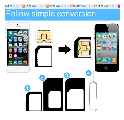 Adaptateur pour cartes SIM - Ref 310842