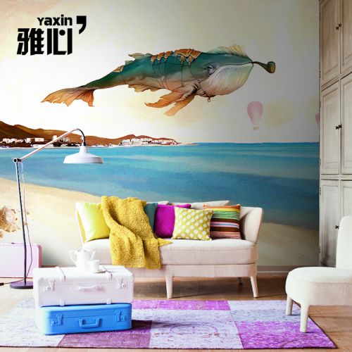 Affiche mural 3D géant Méditerranée - papier peint en soie Ref 2450272