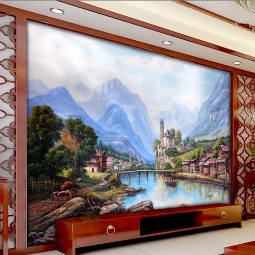 Affiche murale géante ZHENXIN HOME continental - papier peint en soie Ref 2450445