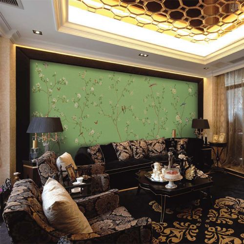 Affiche murale géante moderne chinois - papier peint en soie Ref 2450614