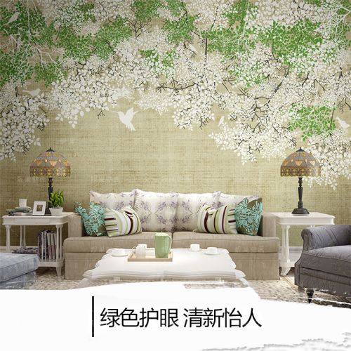 Affiche murale géante LIANGCHAO moderne chinois - papier peint en soie Ref 2450633