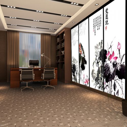 Affiche murale géante moderne chinois - fond d'écran de broderie Ref 2451092