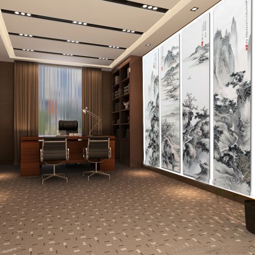 Affiche murale géante moderne chinois - papier peint en soie Ref 2451100