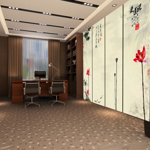 Affiche murale géante moderne chinois - fond d'écran de broderie Ref 2451132