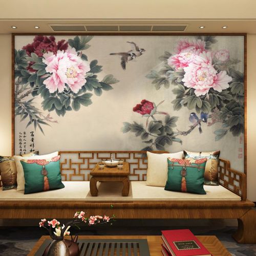 Affiche murale géante Classique Ming et Qing - papier peint en soie Ref 2451251