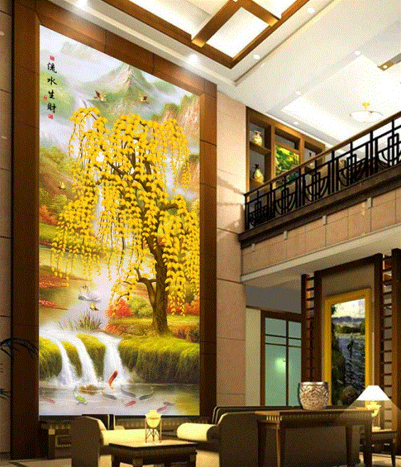 Affiche murale géante moderne chinois - Ref 2451377