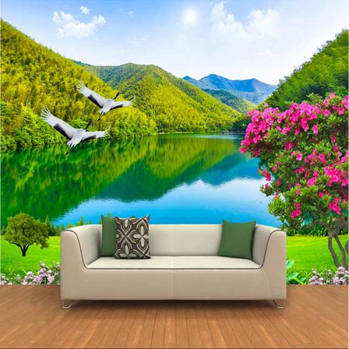Affiche mural 3D géant moderne chinois - Ref 2451480