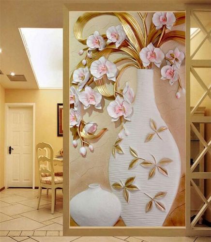 Affiche mural 3D géant moderne chinois - papier peint en soie Ref 2451540