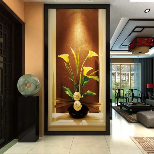 Affiche murale géante moderne chinois - papier peint en soie Ref 2451779