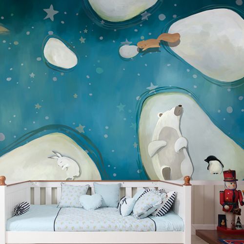 Affiche mural 3D géant Méditerranée - Ref 2451829