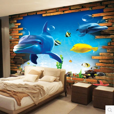 Poster mural 3D géant Méditerranée - Ref 2451993