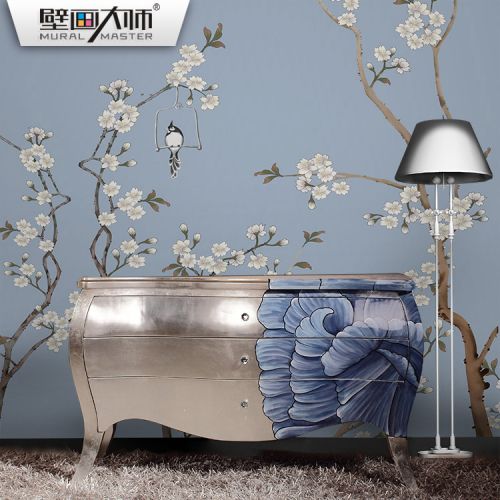 Poster mural 3D géant Classique Ming et Qing - papier peint en soie Ref 2452011