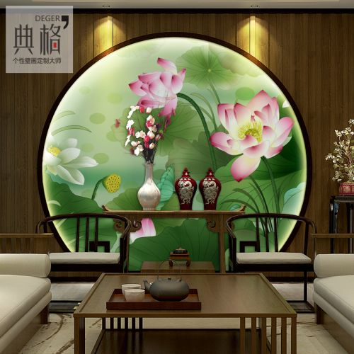 Affiche murale géante moderne chinois - papier peint en soie Ref 2452028