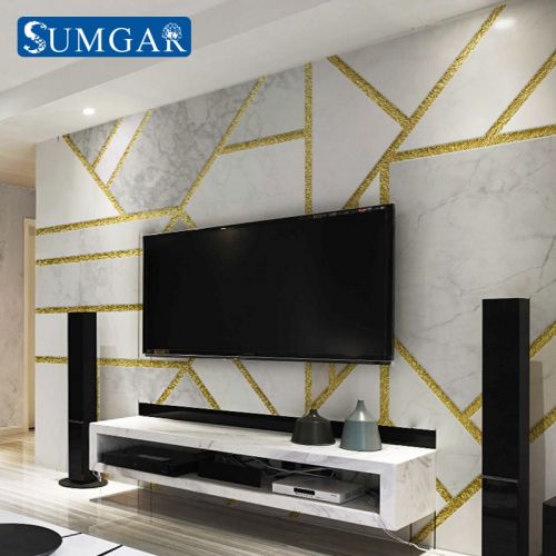Poster mural 3D géant SUMGAR simple moderne - papier peint en soie Ref 2452061