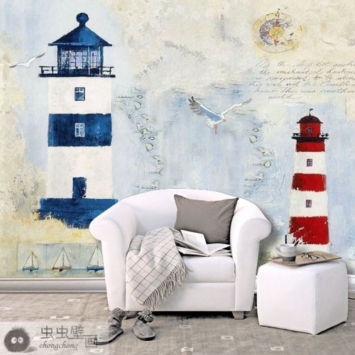 Poster mural 3D géant Méditerranée - Ref 2452110