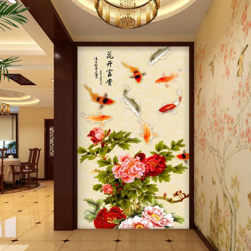 Affiche murale géante LIANGCHAO moderne chinois - papier peint en soie Ref 2452234