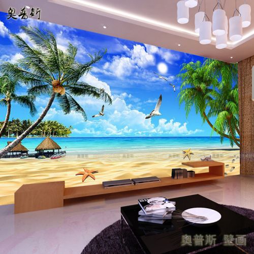 Poster mural 3D géant nostalgie rétro - papier peint en soie Ref 2452273