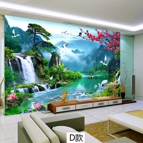 Poster mural 3D géant moderne chinois - Ref 2452457