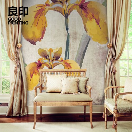 Poster mural 3D géant GOOD PRINTING campagne - papier peint en soie Ref 2452762