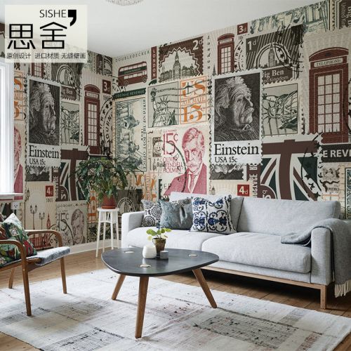 Affiche murale géante American Village - papier peint en soie Ref 2453398
