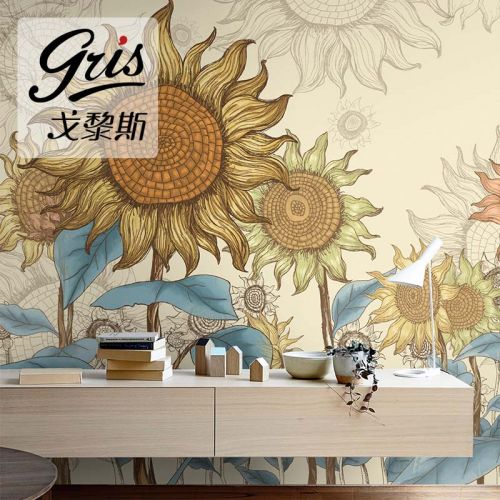 Affiche murale géante GRIS American Village - Ref 2453845