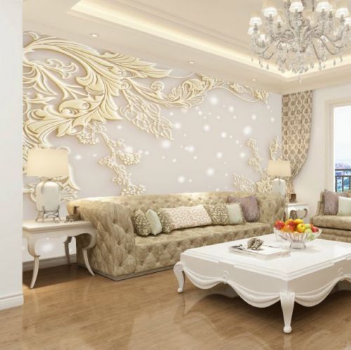 Poster mural 3D géant moderne chinois - papier peint en soie Ref 2453900