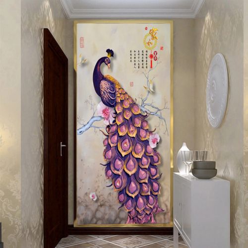 Affiche murale géante moderne chinois - papier peint en soie Ref 2454840