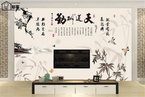 Affiche murale géante moderne chinois - papier peint en soie Ref 2454859