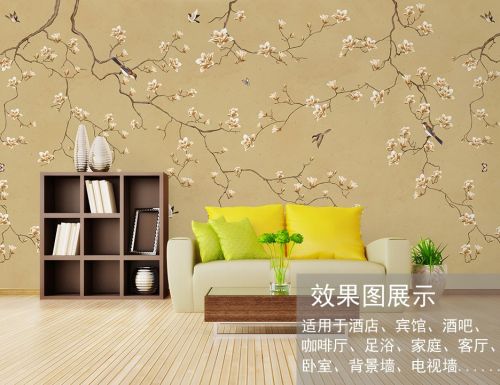 Affiche murale géante moderne chinois - papier peint en soie Ref 2455514