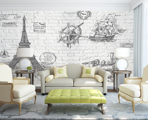 Affiche murale géante BEAUTIFUL WALL Europe du Nord - Ref 2455850