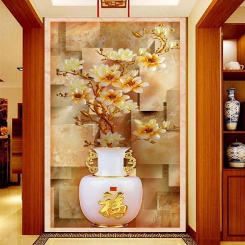 Affiche murale géante moderne chinois - papier peint en soie Ref 2456114