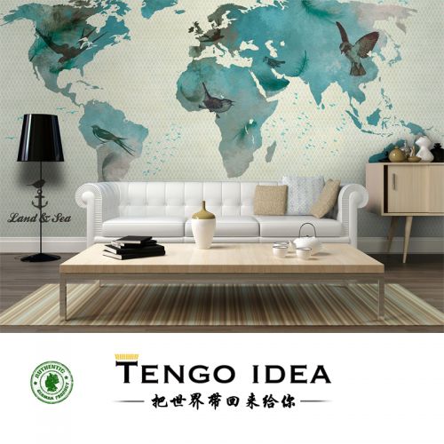 Affiche murale géante TENGO IDEA continental - Ref 2457994