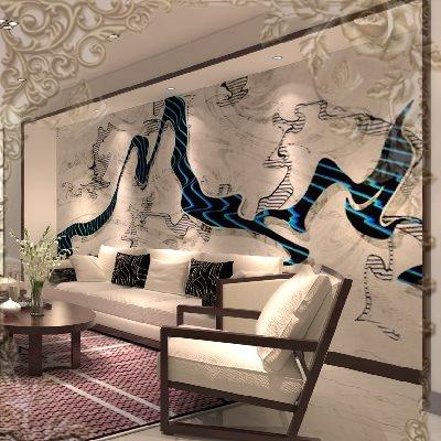 Affiche murale géante moderne chinois - Ref 2459375