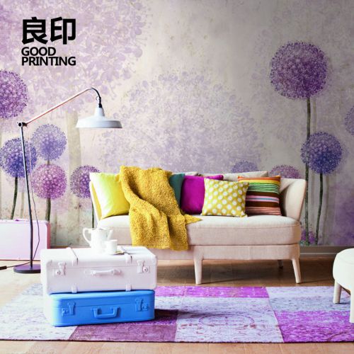 Affiche murale géante GOOD PRINTING campagne - papier peint en soie Ref 2459435