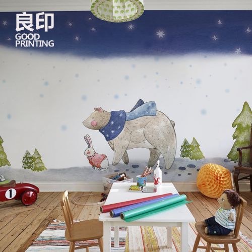 Affiche murale géante GOOD PRINTING Europe du Nord - papier peint en soie Ref 2459463