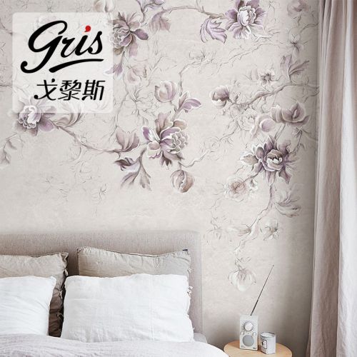 Affiche murale géante GRIS campagne - Ref 2459471