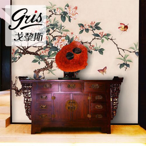 Affiche murale géante GRIS moderne chinois - Ref 2459479