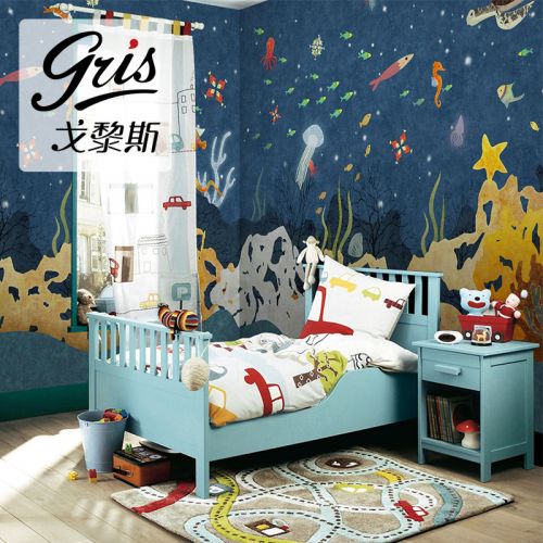 Affiche murale géante GRIS Méditerranée - Ref 2459487