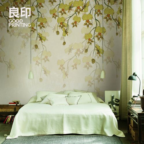 Affiche murale géante GOOD PRINTING campagne - papier peint en soie Ref 2459520