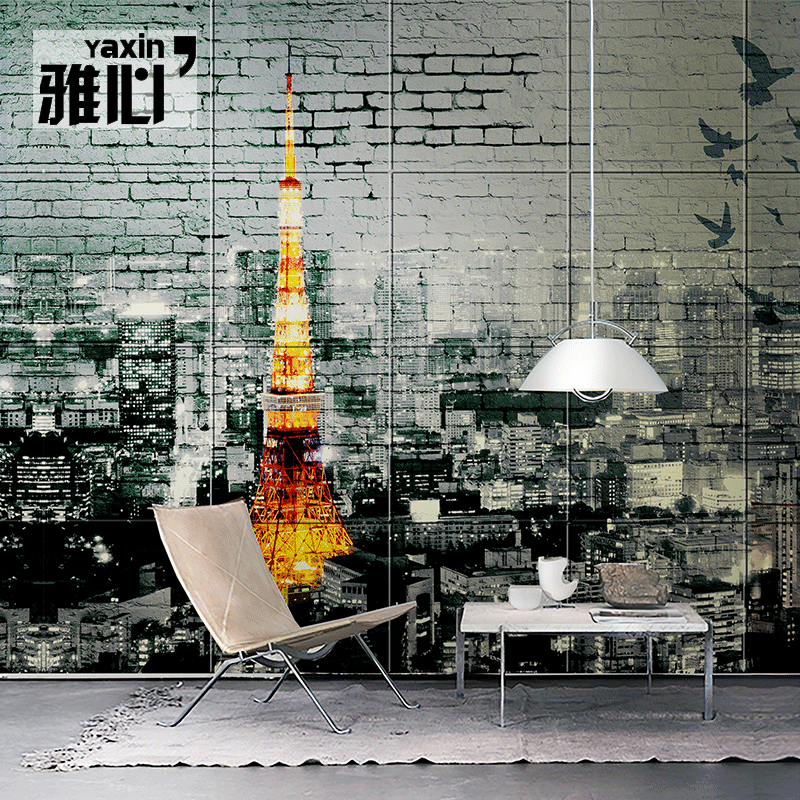 Affiche murale géante nostalgie rétro - papier peint en soie Ref 2459538