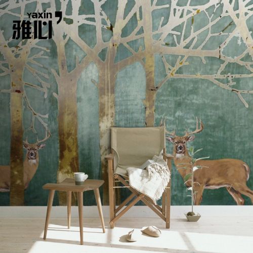 Affiche murale géante nostalgie rétro - papier peint en soie Ref 2459555