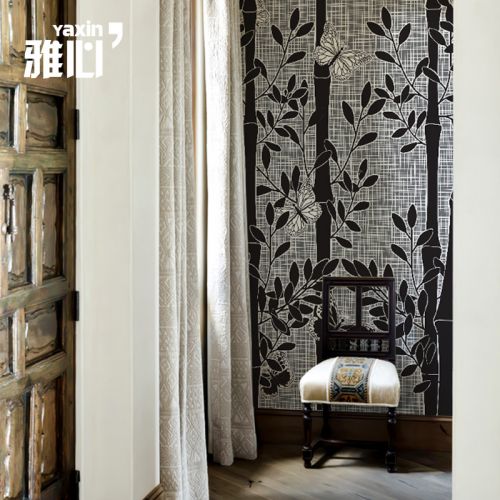 Affiche murale géante moderne chinois - papier peint en soie Ref 2459578