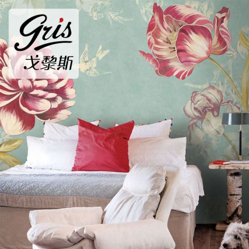 Affiche murale géante GRIS American Village - Ref 2459590