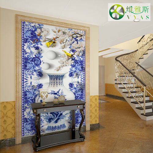 Affiche murale géante VYAS moderne chinois - papier peint en soie Ref 2460168