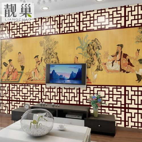 Affiche murale géante LIANGCHAO moderne chinois - papier peint en soie Ref 2460482