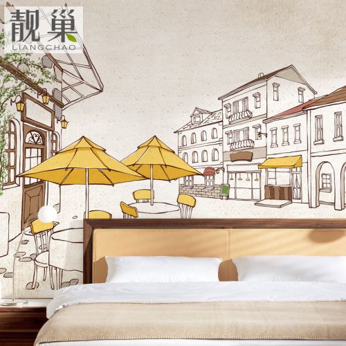 Affiche murale géante LIANGCHAO nostalgie rétro - papier peint en soie Ref 2460523