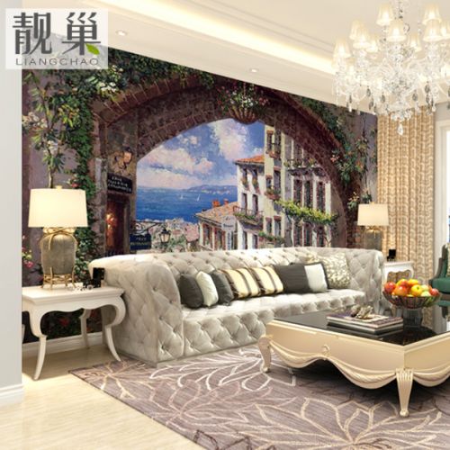 Affiche murale géante LIANGCHAO continental - papier peint en soie Ref 2460529