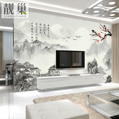 Affiche murale géante LIANGCHAO moderne chinois - papier peint en soie Ref 2460542