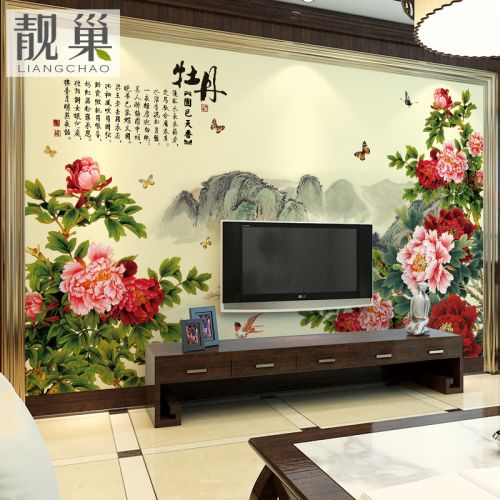 Affiche murale géante LIANGCHAO néoclassiques - papier peint en soie Ref 2460549